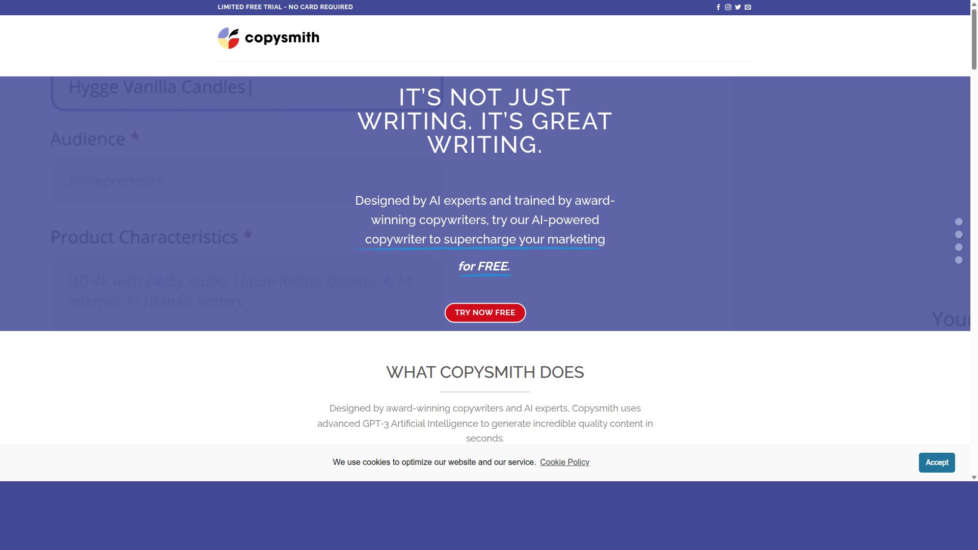 Copysmith website